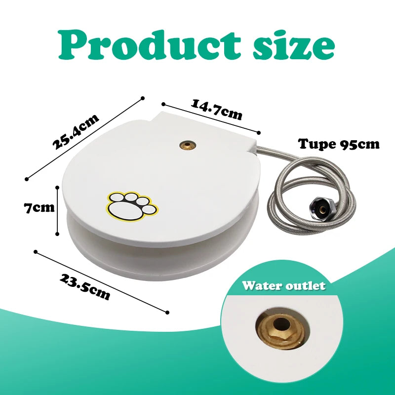 Dog Outdoor Water Fountain Automatic Water Feeder Pet Drinking Fountain Pet Drinking Water Self-pedaling Device