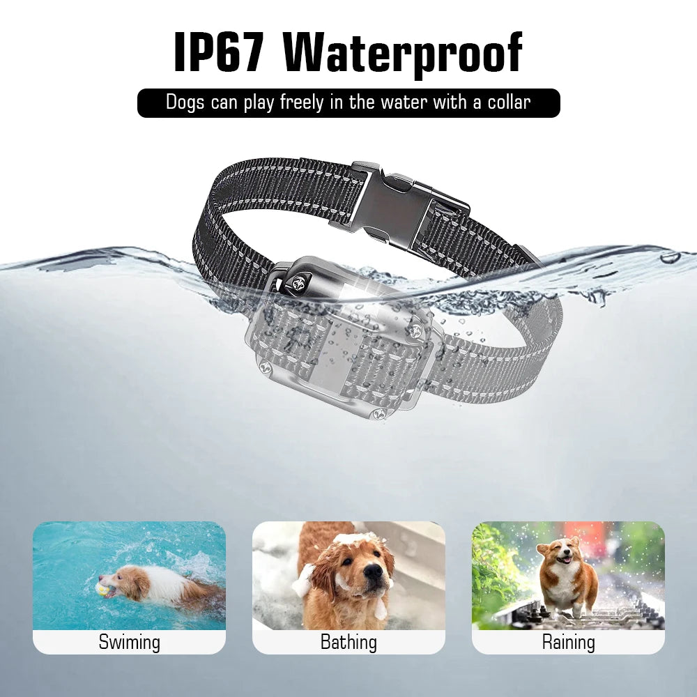 Dog Training Collar with Remote, Waterproof Shock Collar, Rechargeable, Small, Medium, Large Dogs, Beep