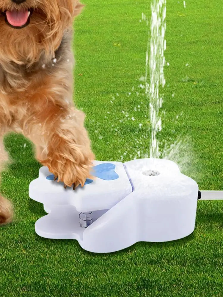Outdoor Dog Water Dispenser pet foot fountain Step On Dog Water Fountain garden water sprinkler toy Pet Supplies for Puppies