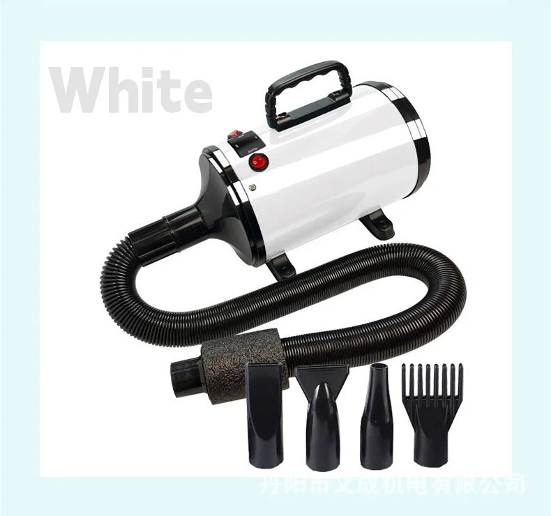 Dog Hair Dryer Pet Grooming Hair Dryer Adjustable Temperature and Speed High Power Suitable for Small, Medium and Large Dogs