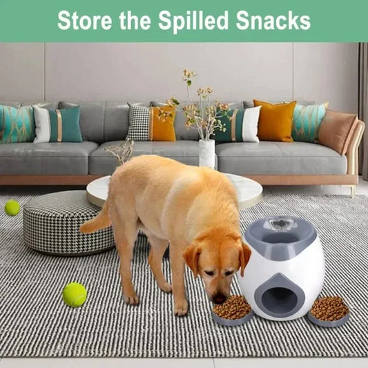 Dog Feeder Interactive Funny Reward Game Training Tool for Dog Cat Tennis Ball Launcher Gaming Toy
