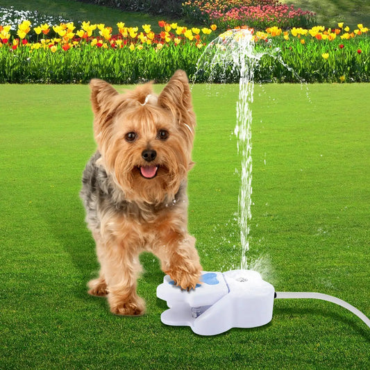 Outdoor Dog Water Dispenser pet foot fountain Step On Dog Water Fountain garden water sprinkler toy Pet Supplies for Puppies